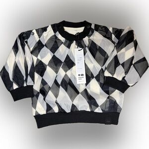 OMAMImini Infant Girls, Baby Tulle & Terry Harlequin Pattern Top Avant Garde